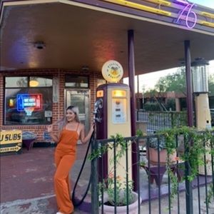 Forever21 Orange day and night romper